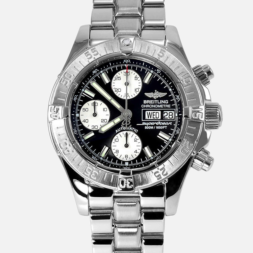 Breitling Superocean Chronograph Black Diver Watch A13340 - NeoFashionStore