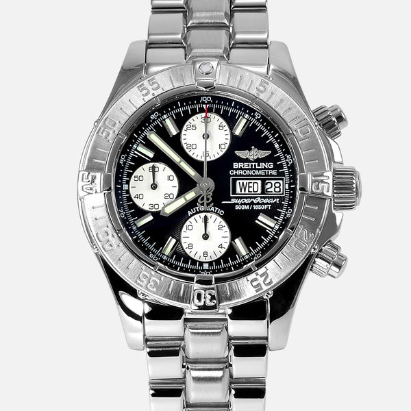 Breitling Superocean Chronograph Black Diver Watch A13340 - NeoFashionStore
