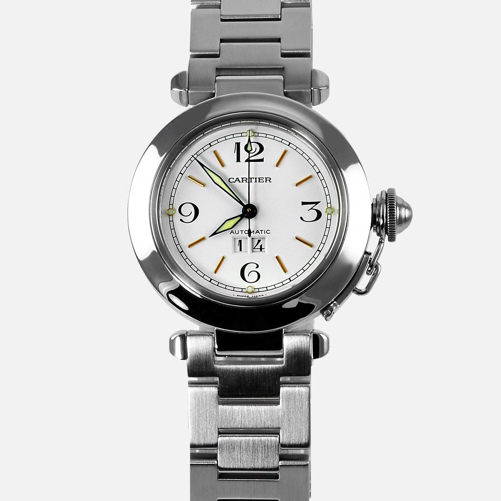 Cartier Pasha C Big Date Automatic 2475 Stainless Steel W31044M7 - NeoFashionStore