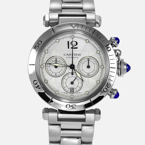 Cartier Pasha Chronograph Automatic Steel Ref 2313 W31030H3 - NeoFashionStore