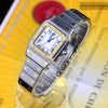 Cartier Santos Galbee Automatic Two Tone 18k Gold Stainless Steel Watch