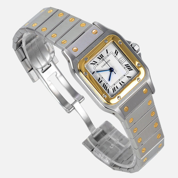 Cartier Santos Galbee Automatic Two Tone 18k Gold Stainless Steel Watch - NeoFashionStore