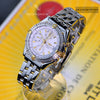 Breitling Chronomat 18K Gold/SS Mens Watch White Dial B13352