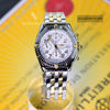 Breitling Chronomat Vitesse 18K Gold & Steel White Dial B13050﻿