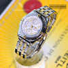 Breitling Chronomat Vitesse 18K Gold & Steel White Dial B13050﻿