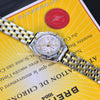 Breitling Chronomat Vitesse 18K Gold & Steel White Dial B13050﻿