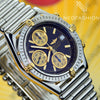 Breitling Chronomat 18k Gold/Steel Black Dial Bullet Bracelet B13050