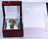 Breitling Chronomat Two Tone 18K Gold Bezel & Steel Black Dial B13050