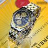 Breitling Chronomat Two Tone 18K Gold Bezel & Steel Black Dial B13050