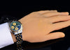 Breitling Chronomat 18K Gold & Steel Green Dial Mens Watch D133520