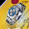 Breitling Chronomat 18K Gold & Steel Green Dial Mens Watch D133520