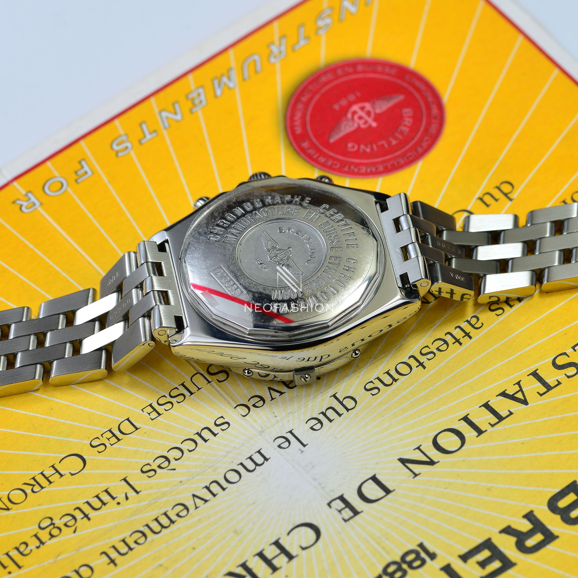 Breitling Crosswind 43mm SS Factory 1.14ct VVS Diamond Bezel