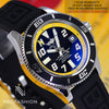 Breitling Superocean Abyss Black Dial Yellow Ring A17364 - NeoFashionStore