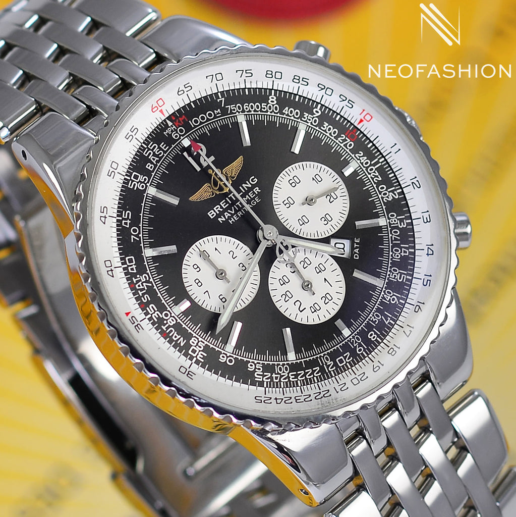 Breitling Navitimer Heritage A35340 Grey Dial 43mm Mens Watch - NeoFashionStore