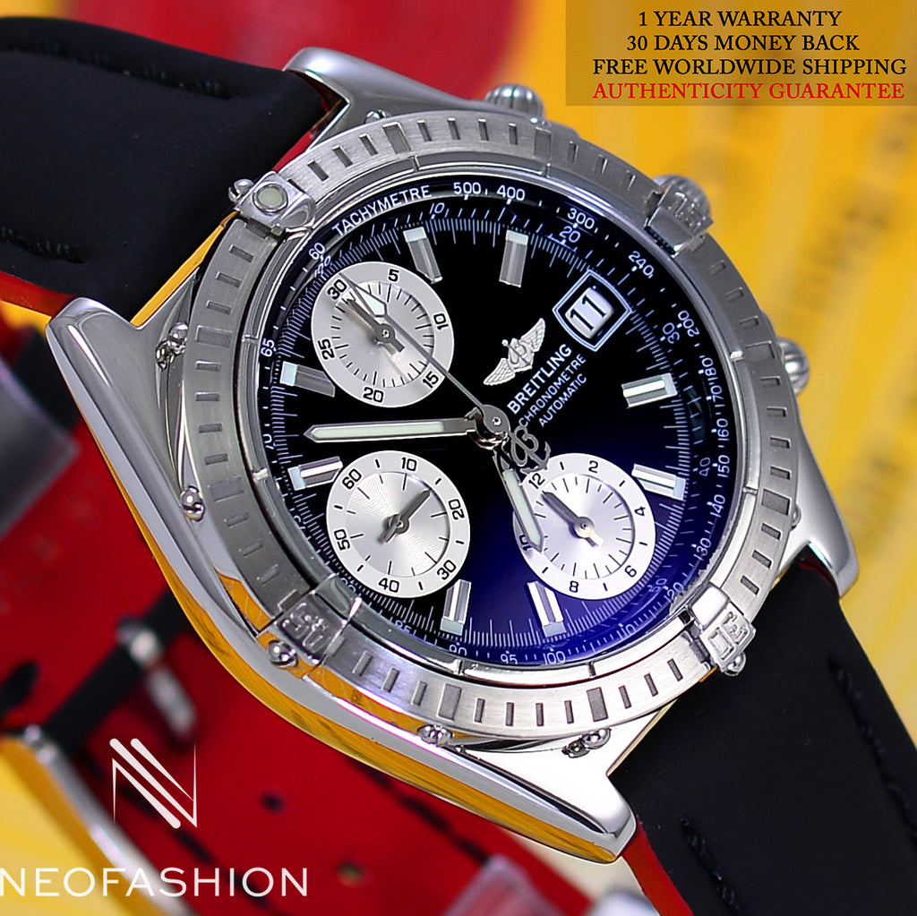 Breitling Chronomat Stainless Steel Black Dial A13352 - NeoFashionStore