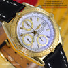 Breitling Chronomat 18K Solid Gold White Dial K13352 - NeoFashionStore