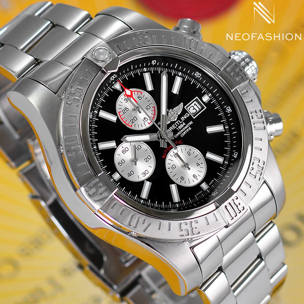 Breitling Super Avenger Pro III Black Dial A13371 - NeoFashionStore