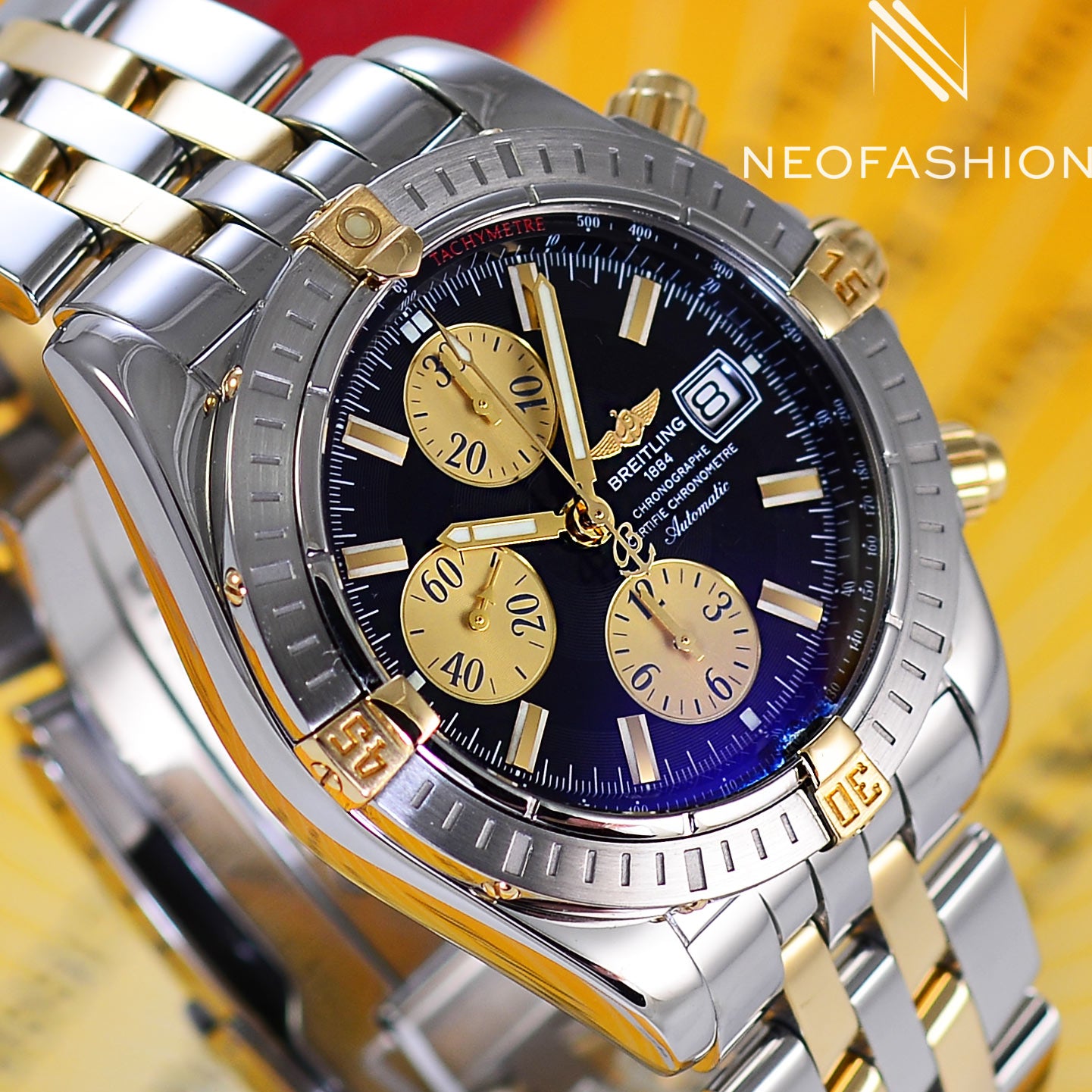Breitling chronomat evolution two tone outlet
