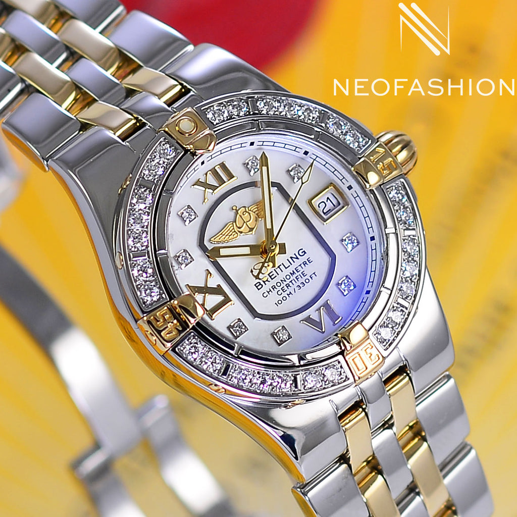 Breitling Starliner Ladies Factory Diamonds MOP B71340 - NeoFashionStore