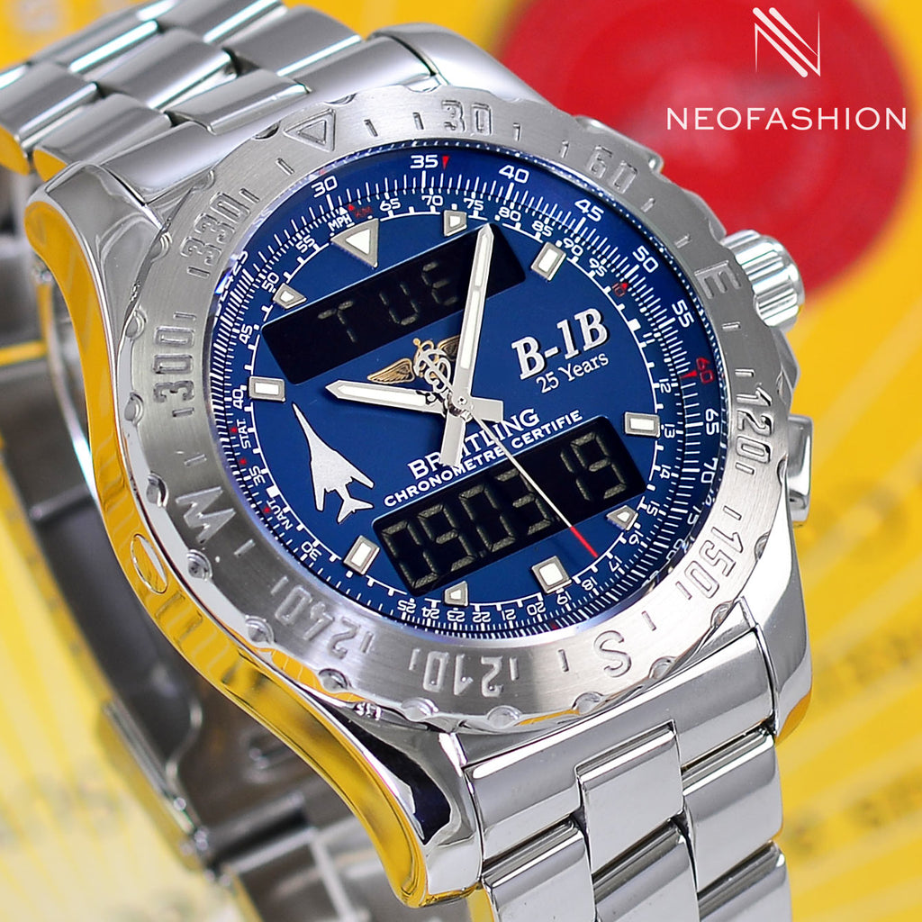 Breitling Airwolf Special B-1B 25th Anniversary Edition Blue A78363 - NeoFashionStore