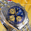Breitling Chronomat 18K Gold & Steel Blue Dial B13050﻿ - NeoFashionStore
