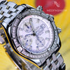 Breitling Chronomat Evolution MOP Factory 1.14ct VVS Diamonds A13356