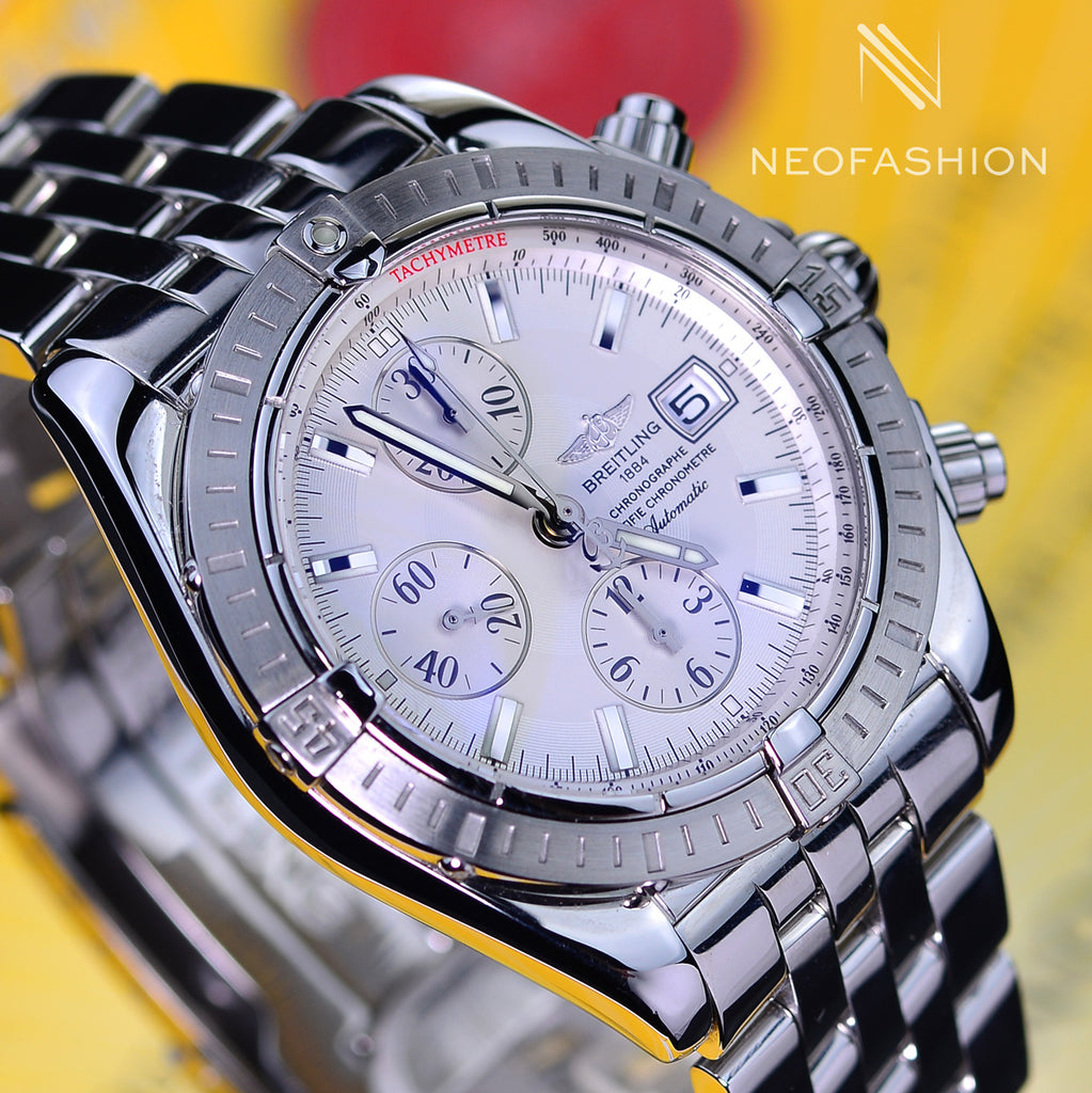 Breitling Chronomat Evolution Stainless Steel Silver Dial A13356