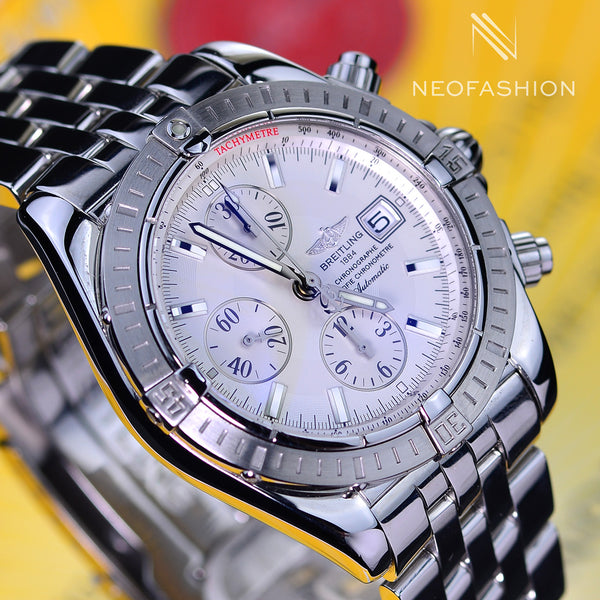 Breitling Chronomat Evolution Stainless Steel Silver Dial A13356