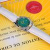 Breitling Wings Lady Quartz Very Rare Green Dial 18K Gold/Steel B67050