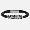 Sekora Mens Italian Nappa Leather Bracelet Black Hand Made - NeoFashionStore