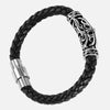 Sekora Mens Italian Nappa Leather Bracelet Black Hand Made - NeoFashionStore