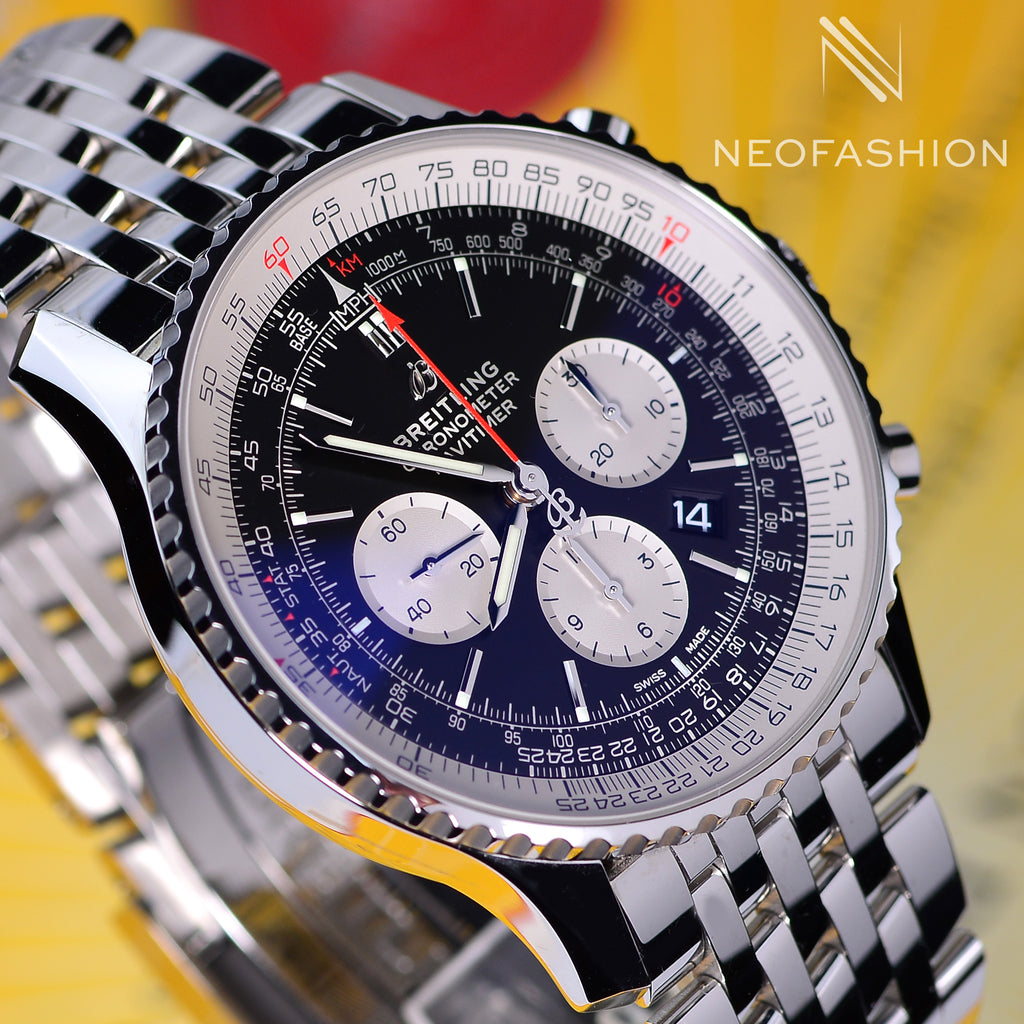 Breitling Navitimer B01 Chronograph 46mm Black Dial Watch AB0127