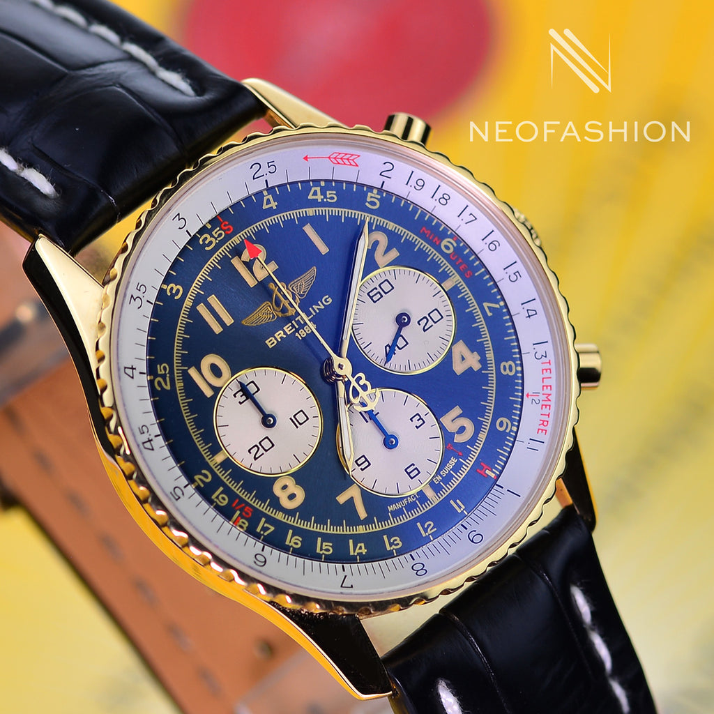Breitling Navitimer 92 18K Yellow Gold Mens Watch 38mm K30021