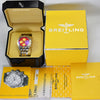 Breitling Chronomat Evolution 18K Gold/Steel Red Dial B13356 - NeoFashionStore
