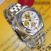 Breitling Chronomat Evolution 18K Gold/Steel White Dial B13356 - NeoFashionStore
