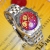 Breitling Chronomat Evolution 18K Gold/Steel Red Dial B13356 - NeoFashionStore