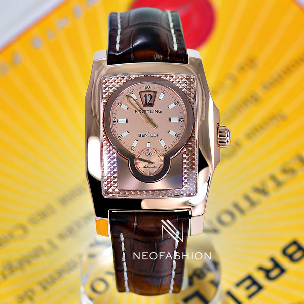 Breitling For Bentley Flying B Jumping Hour 18K Rose Gold R28362 - NeoFashionStore