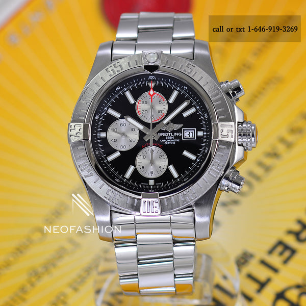 Breitling Super Avenger Pro III Black Dial A13371 - NeoFashionStore