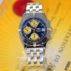 Breitling Chronomat 18K Gold & Steel Blue Dial B13050﻿ - NeoFashionStore