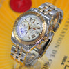 Breitling Chronomat Evolution 18K Rose Gold/Steel White Dial C13356 - NeoFashionStore