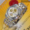 Breitling Chronomat Evolution 18K Gold/Steel White Dial B13356 - NeoFashionStore