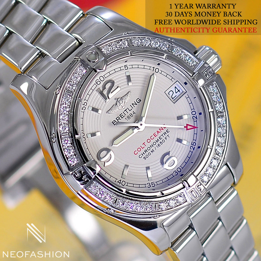 Breitling Colt Oceane Lady Diamond Bezel A77380 - NeoFashionStore