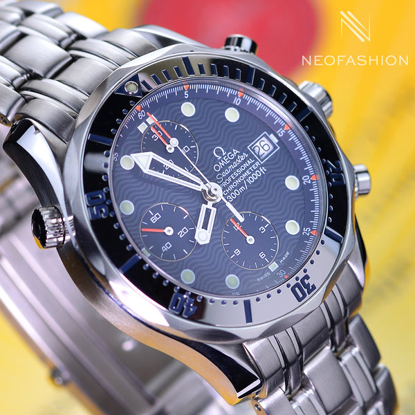 Omega Seamaster Chronograph Stainless Steel Blue 300m 2598.80.00