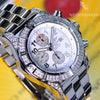 Breitling Super Avenger VVS Diamond Bezel And Lugs White Dial A13370