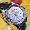 Breitling Super Avenger Chronograph White Dial A13370 Mens Watch