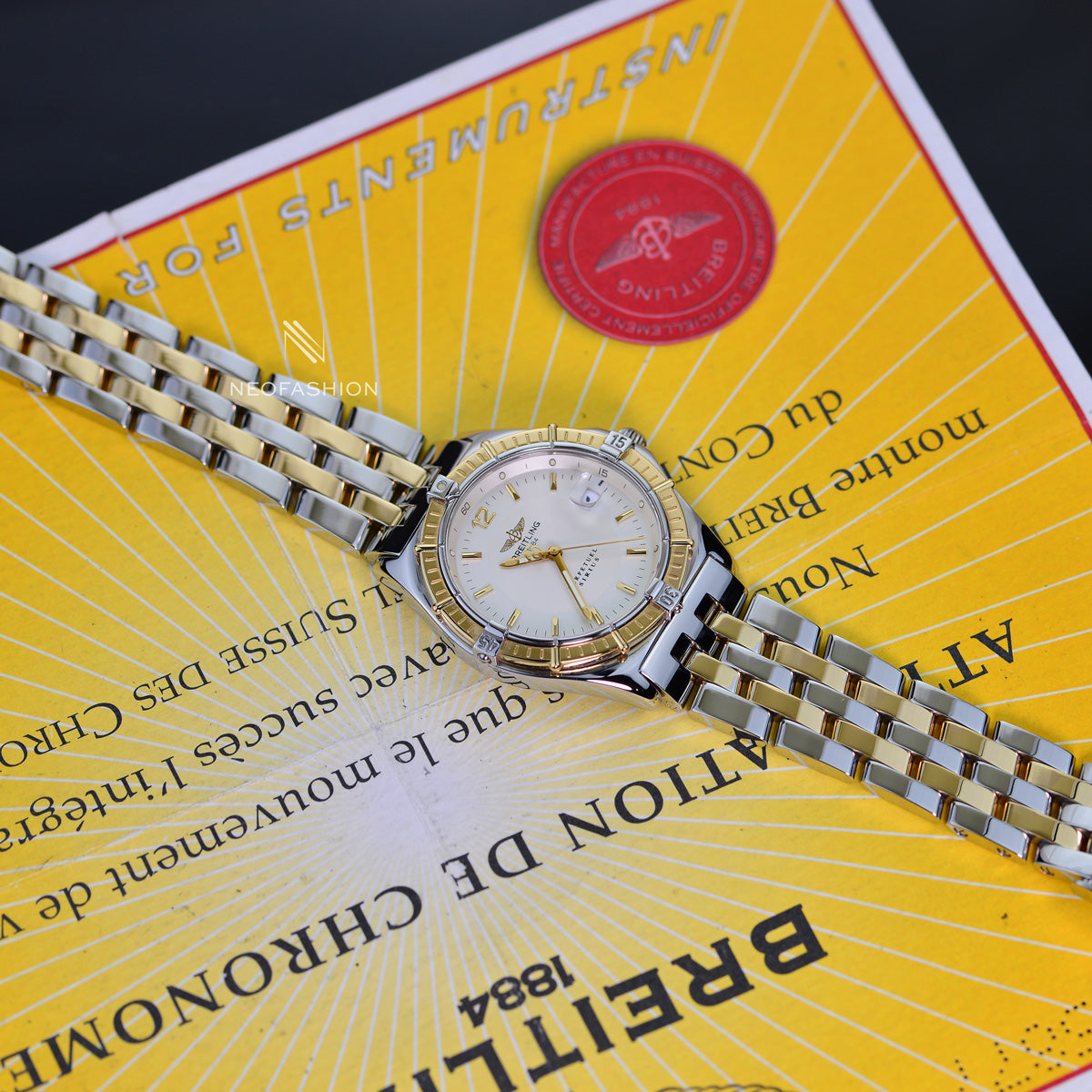 Breitling gold and silver watches deals