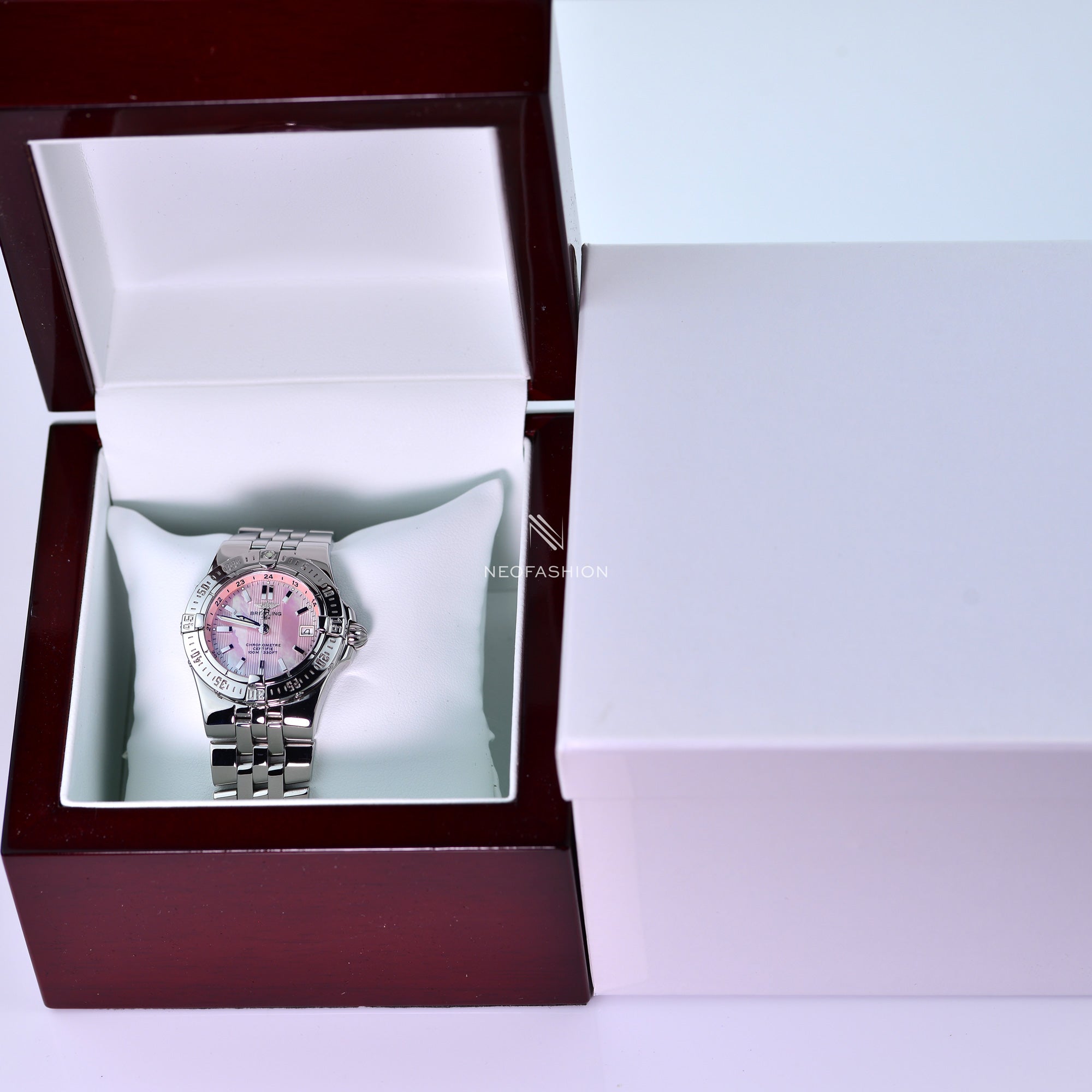 Breitling Starliner Ladies Factory Gold Diamond Dial B71340
