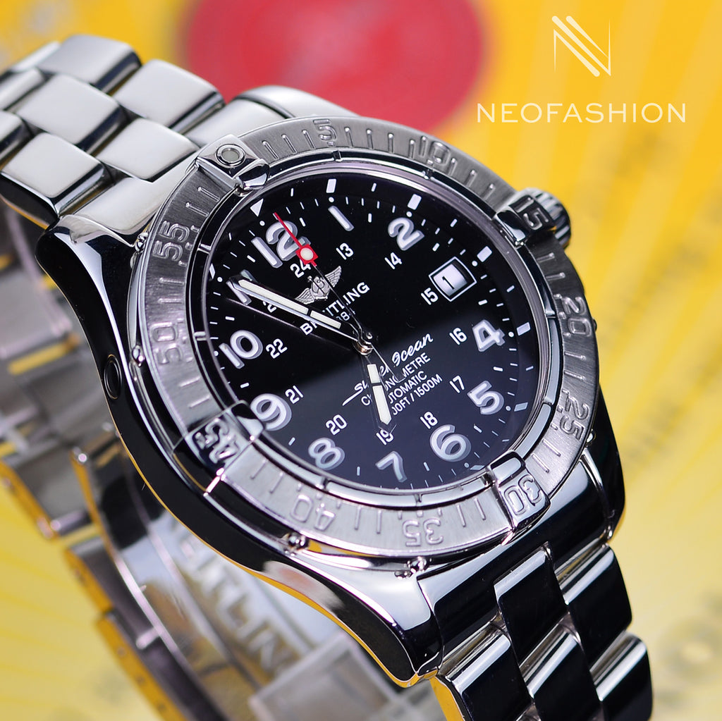 Breitling Superocean Automatic Black Dial Divers 1500m Watch A17360