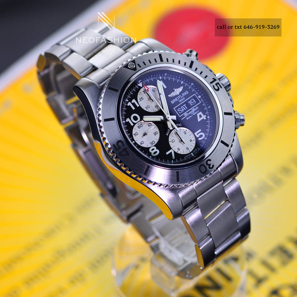 Breitling Superocean Steelfish 44mm Chronograph Black Dial A13341