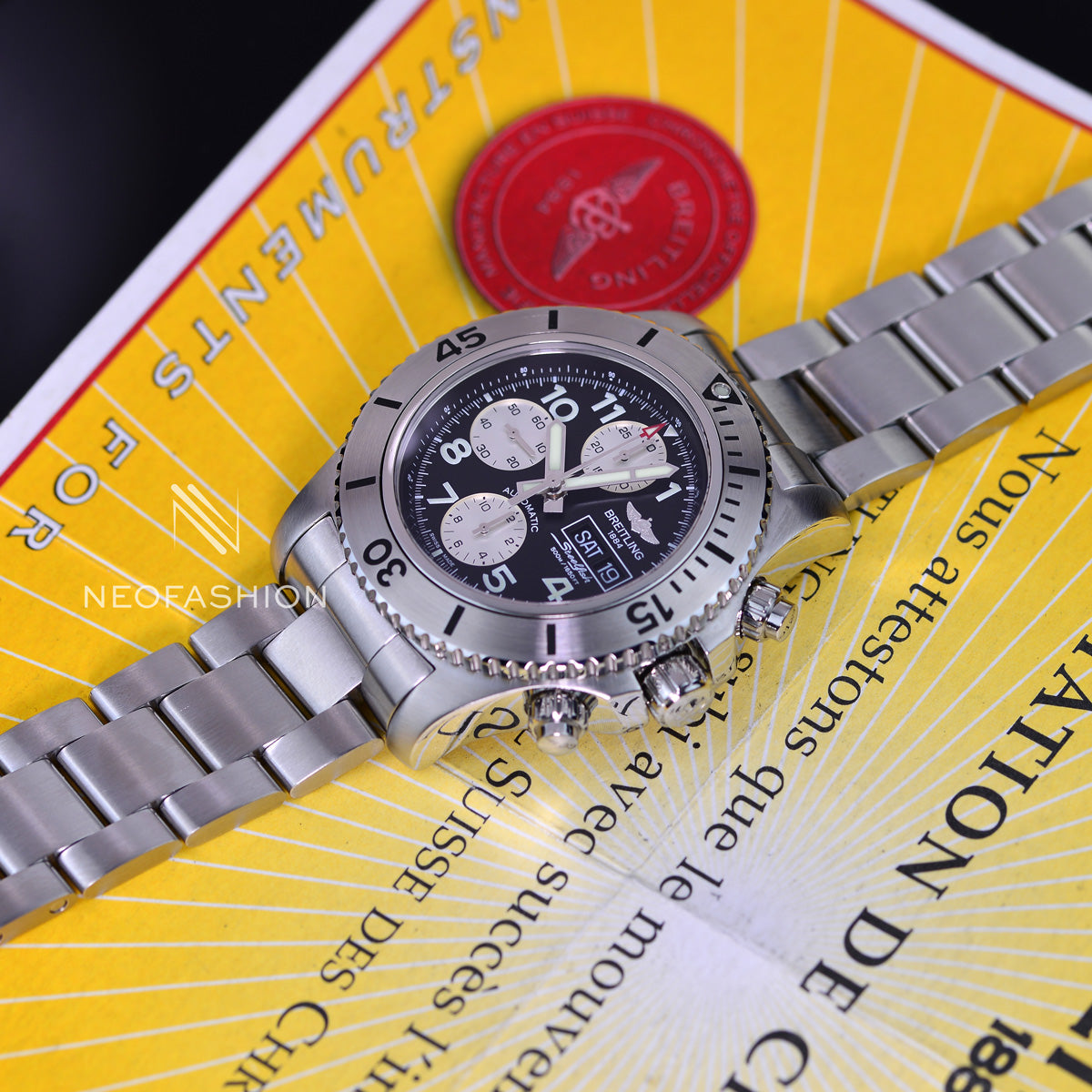 Breitling Superocean Steelfish 44mm Chronograph Black Dial A13341